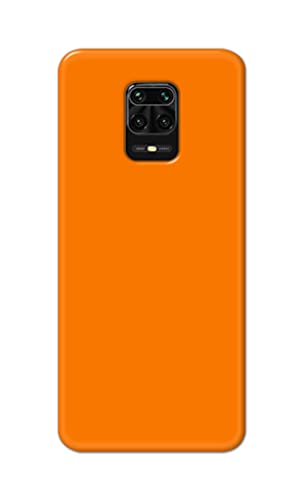 Image of Plain Orange Hard Back Case Cover for Redmi Note 9 Pro /Note 9 Pro Max /Redmi Note 10 Lite Back Cover -(J5) VNS2229