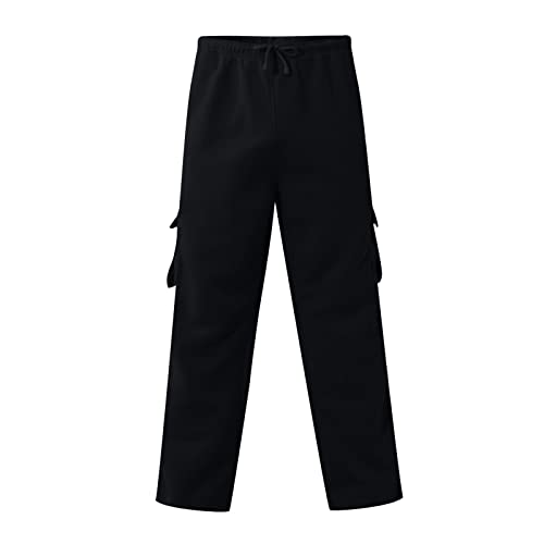 Mens Jogger Pants Slim Fit Casual Joggers Baggy Drawstring Breathable Trousers Clothes Outfits Men Gifts Black Xl #TOP5