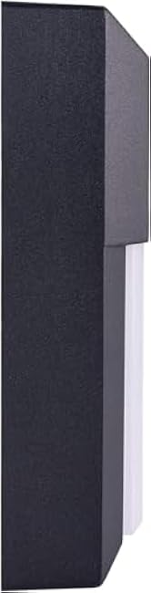 LIT-PaTH Outdoor LED Wall Lantern, Wall Sconce Lights Porch Lighting Fixture, 12W 1000 Lumens, Aluminum Housing Plus PC, 3000K Black Finish, 1-Pack