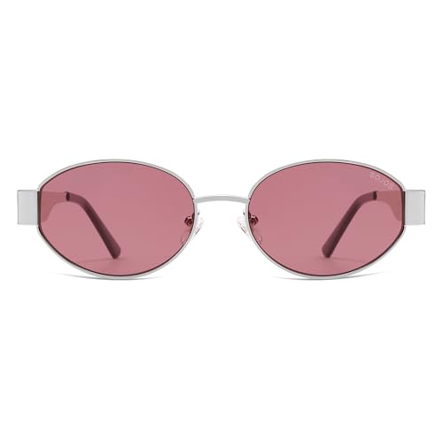 Image of SOJOS Retro Oval Sunglasses for Women Trendy Classic Shades UV400 Protection SJ1256