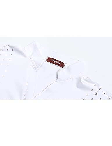 Womens V Neck Golf Polo Shirts Short Sleeve Sport Shirt Workout Tops3