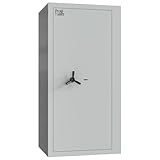 Profirst Wertschutzschrank Fortress 110 EN1 Doppelbartschloss 2 Schlüssel Feuerfalz Stahl separat verschließbarer Innentresor 2 verstellbare Fachböden inkl. Befestigungsmaterial