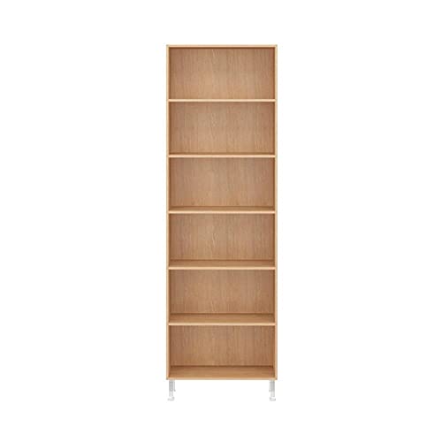 Estante Livreiro Ditália Aspen 2 Porta Vidro Carvalho Cd-308