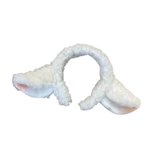Cartoon Headbands, Soft Lamb Headband Animal Shape Plush Ears Hair Hoop for Washing Face Animal Hairbands Cartoon Costume