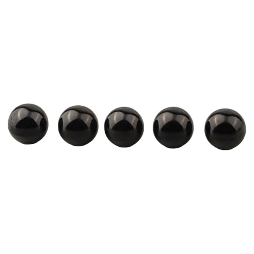 5 Pcs Black Round Ball Bakelite Lever Knobs with Female Thread M5 M6 M8 M10, Machine Tool Replacement Handles for Printing Equipment Electronic Devices Machinery and Industrial Applications(M5x20)