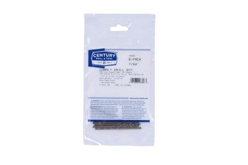 Image of Century Drill & Tool 26807 Cobalt Drill Bit, 7 /64 inch, Pro Pack of 6