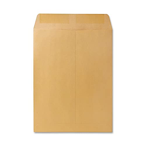 Quality Park Catalog Mailing Envelopes, 9 1/2 x 12 1/2 Envelopes, Gummed, Heavy 28 lb. Kraft Paper, For Mailing, Organizing and Storage, 250 per Box (QUA41565)