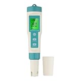 Moliuoly Comprobador de calidad del agua 7 en 1 con retroiluminación LCD...