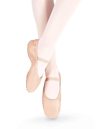 Theatricals Girls Beginner Leather Full Sole Ballet Shoes Pink 09.5M T1000C