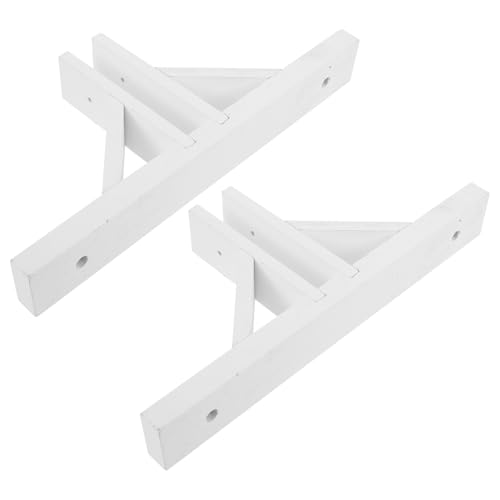 Base de clôture en bois support robuste anti-basculement blanc de jardin