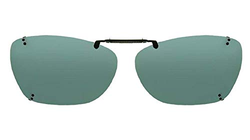 Solar Shield Polarized Clipons Sunglasses 56 REC H Gray Lenses Rimless