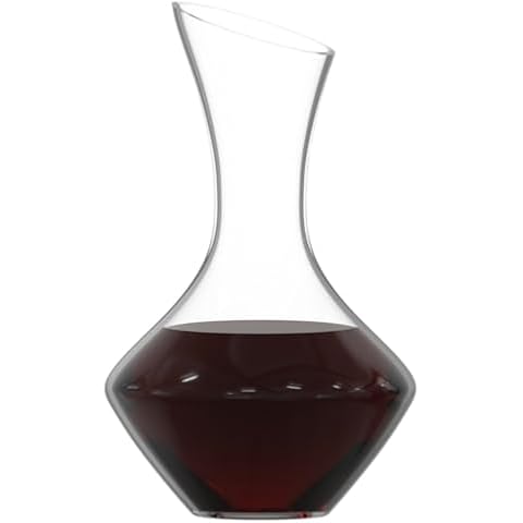 Wine Decanter, Red Wine Carafe 100% Hand Blown Lead-free Crystal Glass, Elegant Design Wine Decanter, Wine Accessories, Idea Wine Gift for Wine Lovers Cover