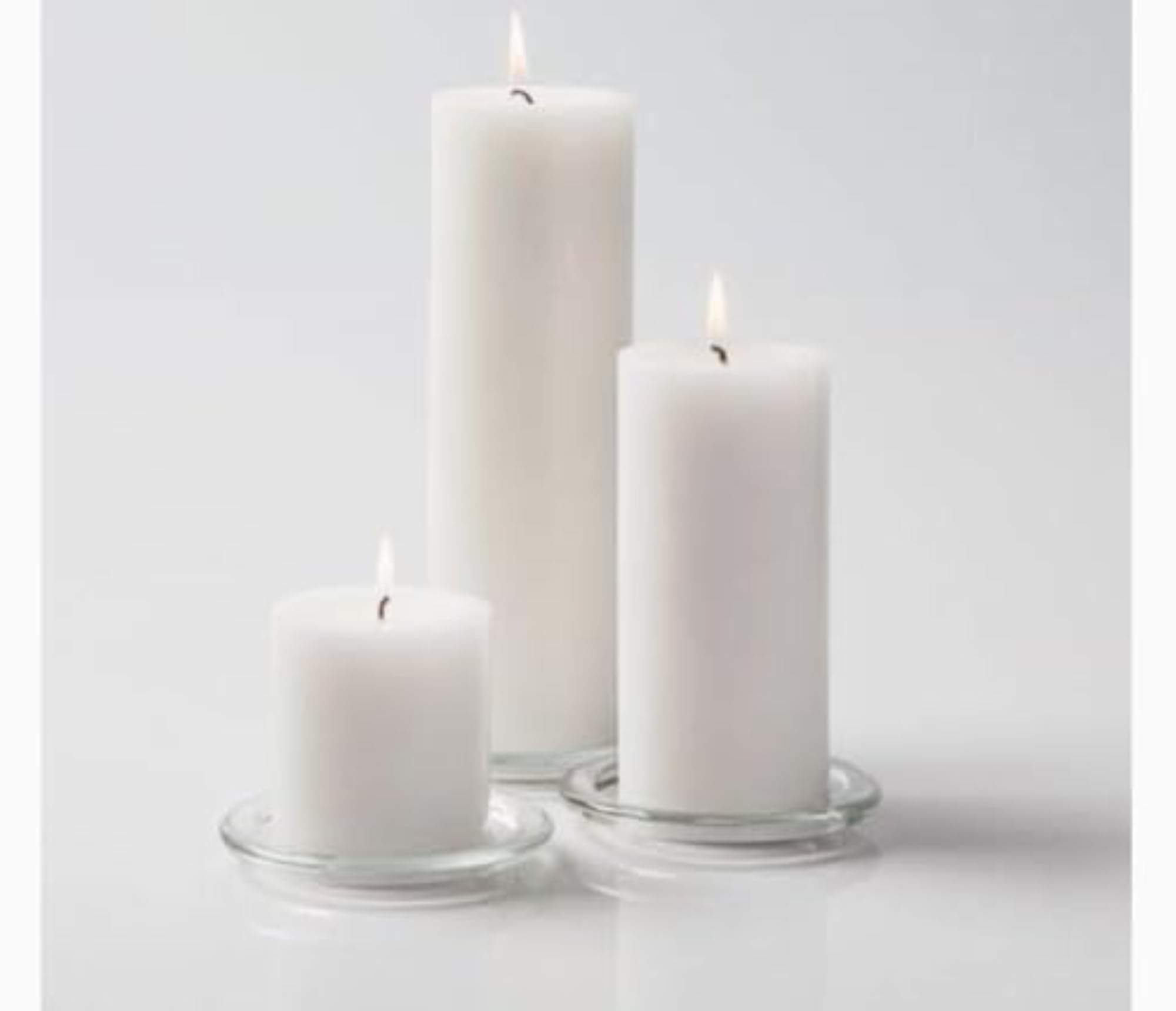 Vanilla Scented Pillar Candle Pack of 2, Home Decoration Gift