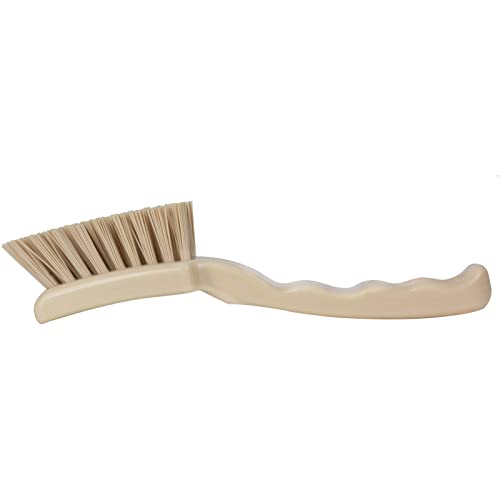 Image of SPARTA 41395EC25 Plastic Scrub Brush, Detail Brush, Kitchen Brush with Hanging Hole for Cleaning, 7 Inches, Tan (Pack of 3)