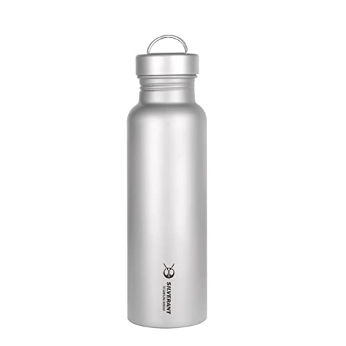 SILVERANT Titanium Ultralight 800ml/28.1fl oz Water Bottle - For Outdoor Camping, Hiking, Backpacking & Sports, Reusable Bottle with Insulating Thermal Sleeve & Clip Loop Cap SILVERANT Titanium Ultralight 800ml/28.1fl oz Water Bottle - For Outdoor Camping, Hiking, Backpacking & Sports, Reusable Bottle with Insulating Thermal Sleeve & Clip Loop Cap
