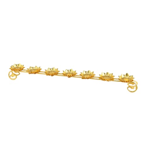 Soporte de metal para lámpara de queroseno, 7 diseños de flores, suministros de adoración, votivas budistas, candelabros para templos, festivales