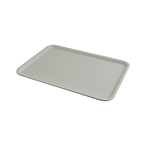 HENDI Serviertablett, Tablett, Fastfood, Euronorm, mit einer hohen Rand, Polypropylen, 530x370mm, Grau Cover