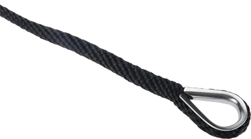 image for Amarine Made Anchor Rope, 1/2” X 100’ Braided Anchor Rope/Line, So