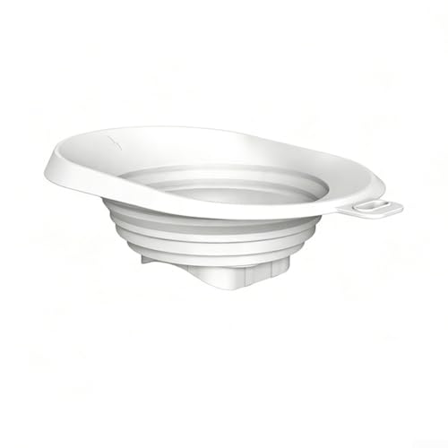 Embudo de silicona deflector a prueba de fugas para máquina, guía antiderrame para batidos y batidos de proteínas, apto para lavavajillas, verde (blanco)