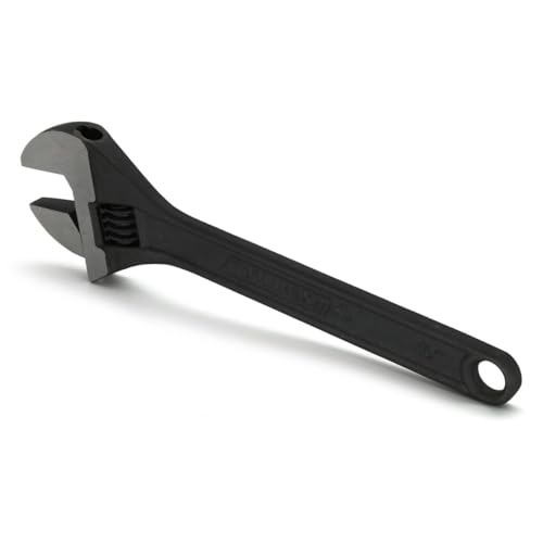 Image of REnterprises Adjustable Wrench Drop Forged Carbon Steel Black Finish Rust Proof Extra Wide for Comfortable Grip | Easy Adjustment of Screws, Fully Hardened for Better Strength & Durability (6 inch Inch)
