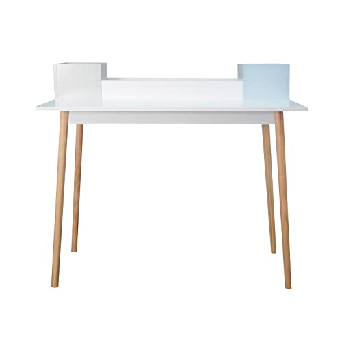 THINIA HOME Escritorio White-Sky 100x50x90cm, One Size, 190723