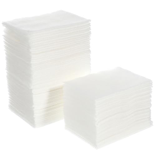 IWOWHERO Large Size Wet Cotton Pads 2 Packs 200 Sheets Each Soft and Comfortable for Face Cleansing and Makeup Removal