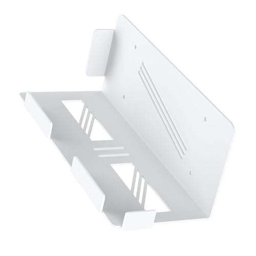 Soporte de pared para consola en color blanco para organizar el entretenimiento en casa 8