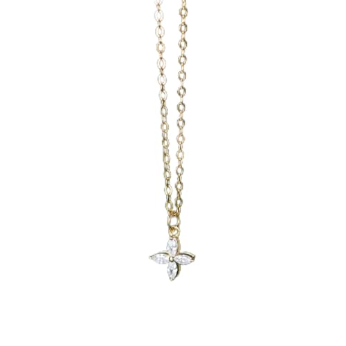 Bijoux en argent sterling 925 véritable, collier cœur brillant de prestige
