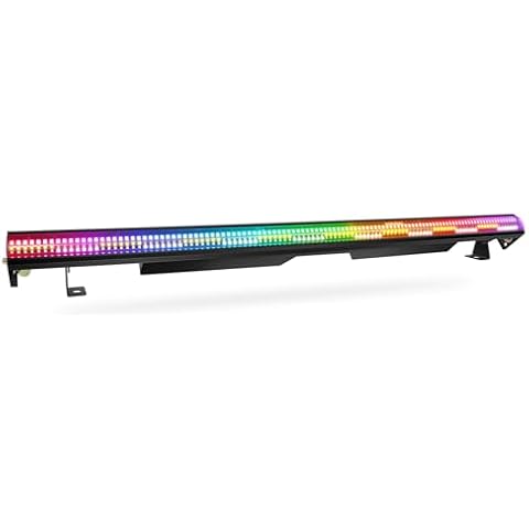 240W Stage Wash Light Bar - 448LEDs RGBWA DMX Light Bar by DMX Master-Slave Control 32 RGB & 12 White & 12 Amber Zones Chase Effects for Wedding Church Concert Music DJ Live Events Stage Lighting Cover
