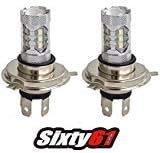 LED Headlight Bulb for Ski-Doo Summit HID 35W CREE White High Power, Skidoo