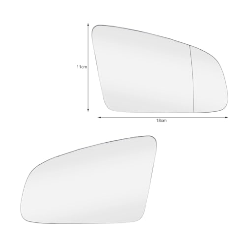 Verre de rétroviseur grand angle anti angle mort pour Audi A3 A4 A6