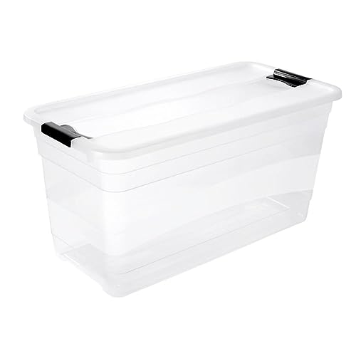 keeeper Aufbewahrungsbox mit Deckel und Schiebeverschluss, 79,5 x 39,5 x 40...