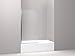 Kohler 707205-L-SHP Aerie Shower Door, Crystal Clear/Bright Polished Silver