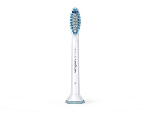Philips Sonicare Genuine Sensitive Replacement Toothbrush Heads for Sensitive Teeth, 3 Brush Heads, White, HX6053/64