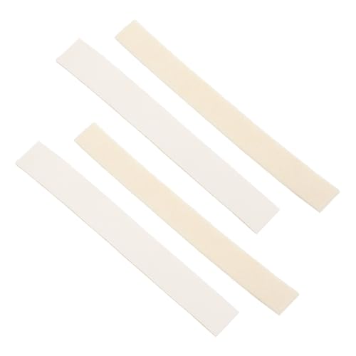 BESPORTBLE 4Pcs Clarinet Practice Felt Strips and Flute Mute Felt Strips with Self Adhesive Backing for Saxophone and Trombone Soundproofing and Collision Prevention Pads