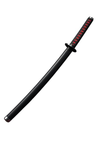 Image of Tanjiro Kamado Black Wooden Katana (100cm) | Premium Anime-Style Sword for Cosplay, Display & Training | Safe & Durable Wooden Blade