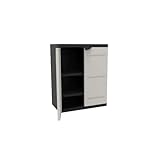 Plastiken Armoire basse TITANIUM 70cm, Negro, 2