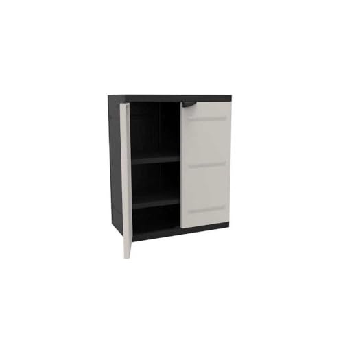 Plastiken Armoire basse TITANIUM 70cm, Negro, 2