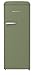 Produktbild Gorenje Retro Collection ORB 615 DOL Retro  Kühl-Gefrierkombination / 152,5 cm/FrostLess/Schnellkühlfunktion/FreshZone/Fast-Freeze/Kühlteil 225 l/Gefrierteil 22 l/EEK D/olive