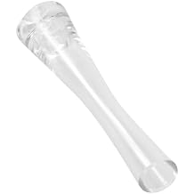 Transparent Angled Cut Glass Bud Vase with Bubble Design Decorative Flower Arrangement Holder for Home Tabletop Centerpiece Nordic Style Dried Flower Display Container