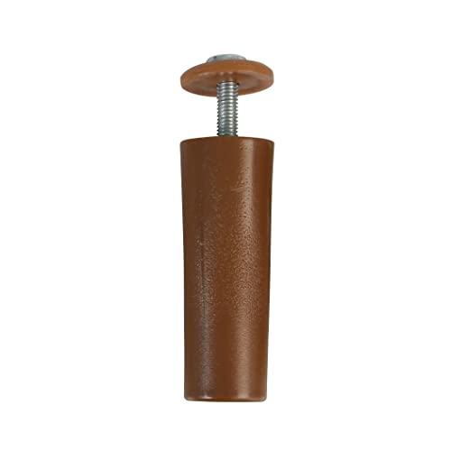 Amig – Lot de 2 butées pour volet Roulant | Installation Facile | Résistantes aux intempéries | Compatibles avec PVC et Aluminium | Modèle Amig 22557, Marron, 60 mm, polypropylène