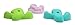 Atomik Climbing Holds Set of 3 Cactus in Light Purple, Teal, and Lime Green