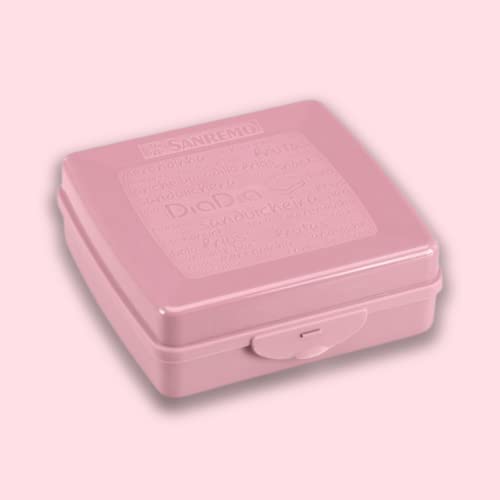 Sanduicheira Plástica, Cor Rosê, Linha Fit, Sanremo.