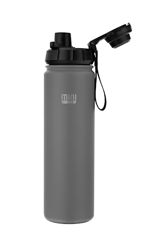 Garrafa térmica vácuo 650ml cinza – Thermics Minicool  