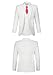 Mrbuerly Wedding Suits for Men 3 Pieces, Formal Ivory Tuxedos 2 Button Groomsmen Prom Slim Fit Suit with Tie-L/4236
