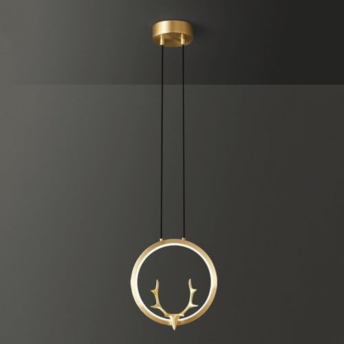Lustres de chevet lampes suspendues LED luxe cuivre luminaire