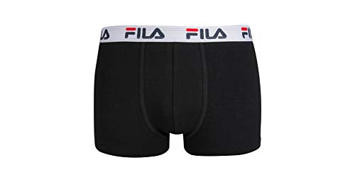 Cotton Fila FU5016, Boxer Uomo, Nero, L