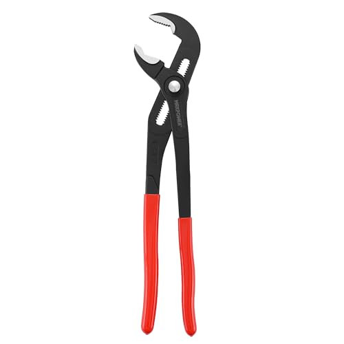 MAXPOWER 16 inch Water Pump Pliers with 3 inch Jaw Capacity Opening Push Button Tongue and Groove Pliers