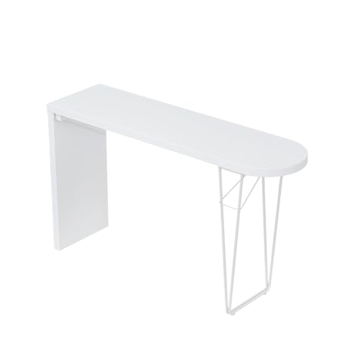 Mesa de bar de altura – Mesa alta de pub para espacios pequeños, mesa de comedor larga y estrecha, ideal para balcones y cafeterías (100 x 40 x 105 cm)