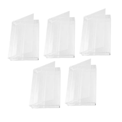 FUNOMOCYA 5Pcs Retro Cassette Tape Storage Case Clear Plastic Tape Protection Box for Collectors Secure Fit Cassette Holder for Vinyl Organizers and Enthusiasts